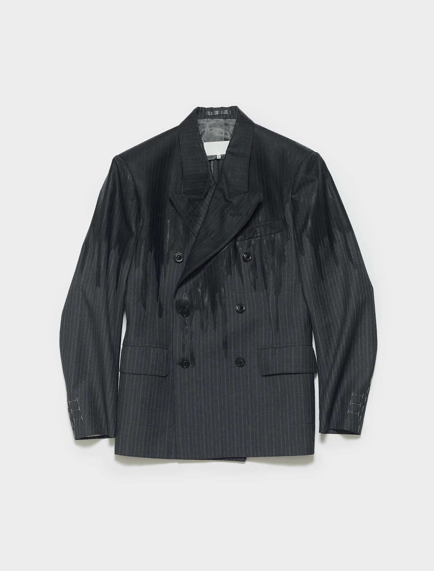 Maison Margiela Jacket in Dark Grey & Light Stripe | Voo Store