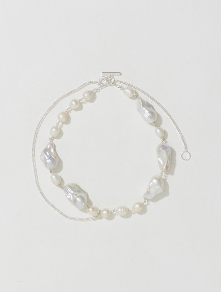 Jil Sander - Pearl and Sterling Silver 925 Sweet Connection Necklace - J12UU0012_J12033_041