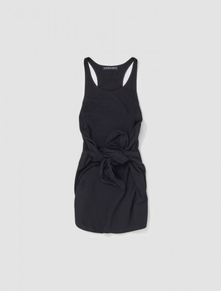 Y Project - Wire Wrap Mini Tank Dress in Black - WTSDRESS74-S25