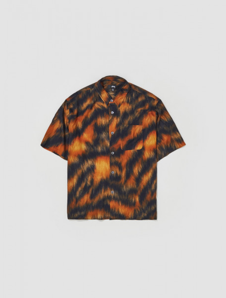 Stüssy - Fur Print Shirt in Tiger - 1110282