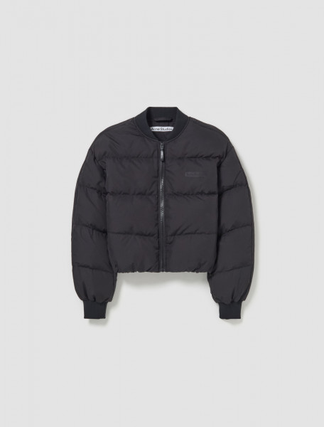 Acne Studios - Bomber Puffer Jacket in Washed Black - A90416-9690