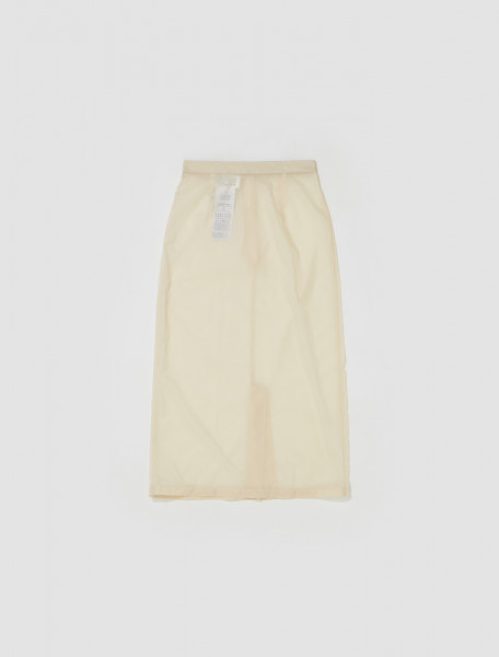 Maison Margiela - Midi Skirt in Butter - S51ME0002-S54847-107