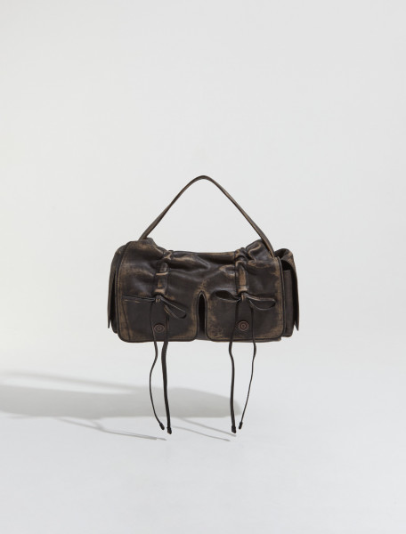 Acne Studios - Distressed Multipocket Bag in Black - A10293-BBJ000