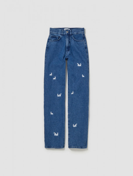 Carne Bollente - A Millionhare Trousers in Washed Blue - SS24DP0202