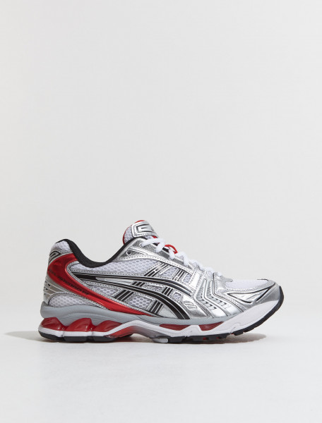 ASICS - GEL-KAYANO 14 Sneaker in White & Classic Red - 1201A019-103