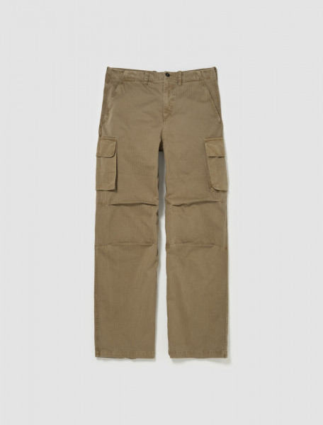 Our Legacy - Mount Cargo Pants in Uniform Olive Herringbone - M2244MU