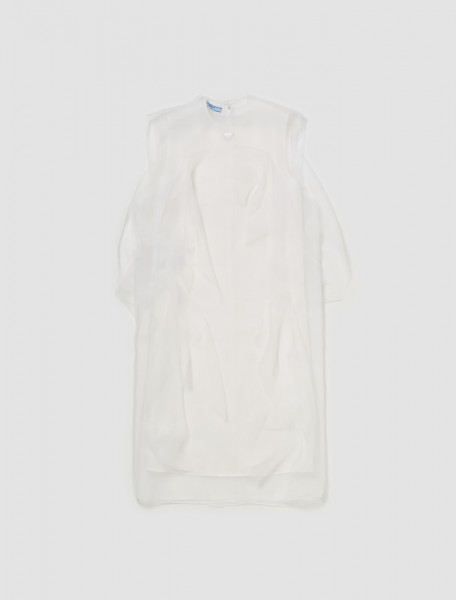 Prada - Technical Voile Dress in White - P3M51_141H_F0009
