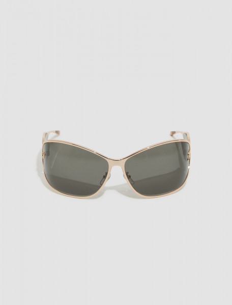 Blumarine - Wrap-Around Sunglasses in Gold - 4W088A-N0835