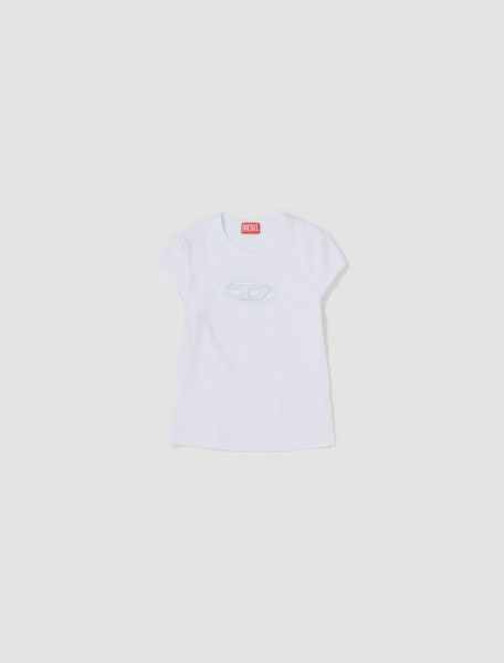 Diesel - T-Angie Logo T-Shirt in Bright White - A06268-0AFAA