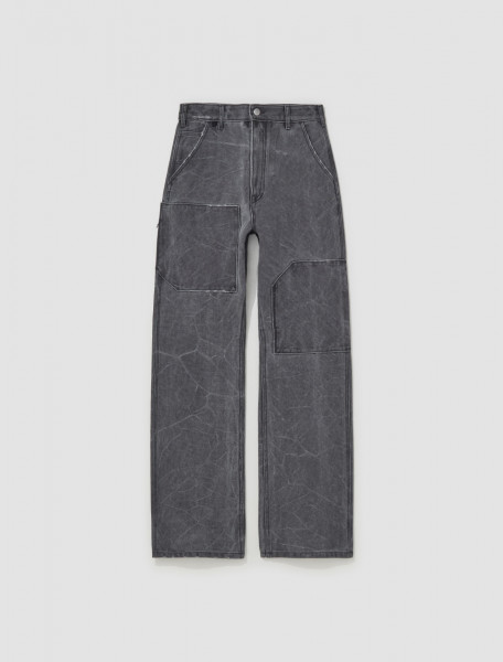 Acne Studios - Patch Canvas Trousers in Carbon Grey - CK0101-AFH10