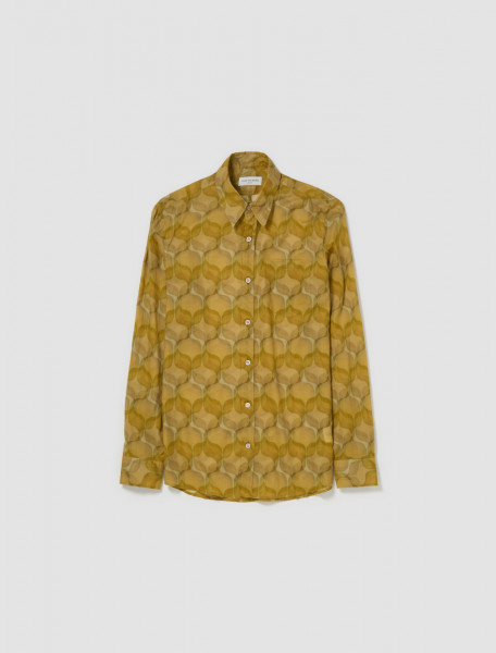 Dries Van Noten - Corbino Shirt in Mustard - 241-020701-8137-203