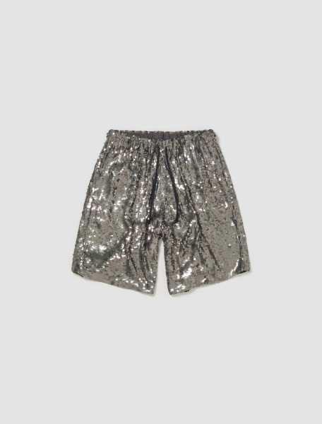Dries Van Noten - Piperi Shorts in Silver - 241-020951-8342-952