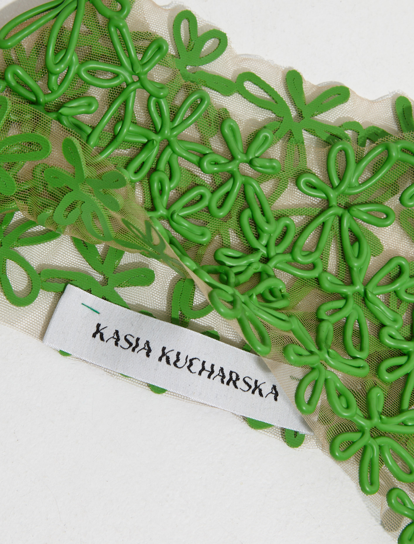 Kasia Kucharska Mutton Collar Sleeves in Green | Voo Store Berlin