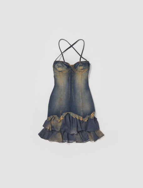 Blumarine - Denim Dress in Peacoat - 4J011A
