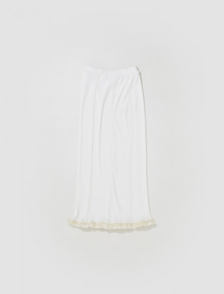 Acne Studios - Tassel Pencil Skirt in White - AF0322-100-FN-WN-SKIR000497