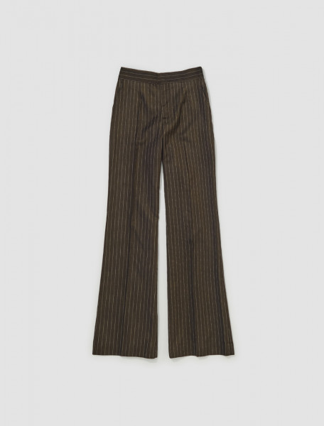 Jean Paul Gaultier - Flare Trousers in Brown & Ecru - 23 15-F-PA082-C038-6003