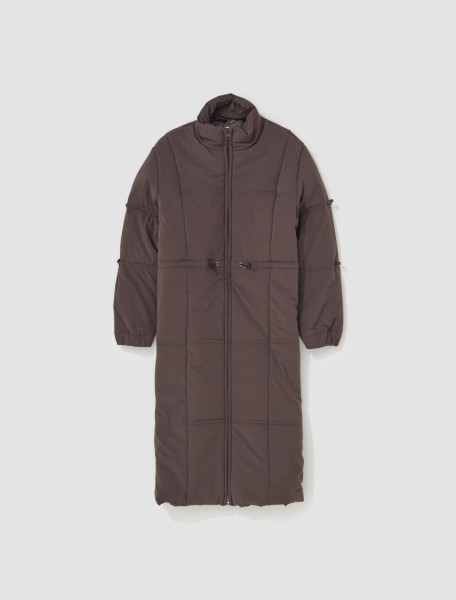 Paloma Wool - Mist External Puffer Coat in Dark Brown - PF0301326