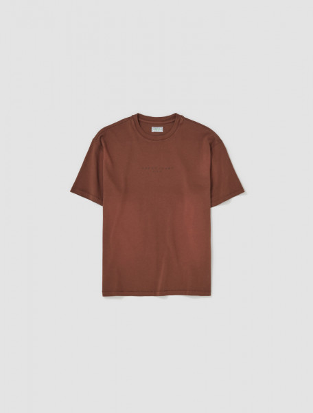 GUESS USA - Distressed Logo T-Shirt in Brown - M3BI04KBB50-F1FY