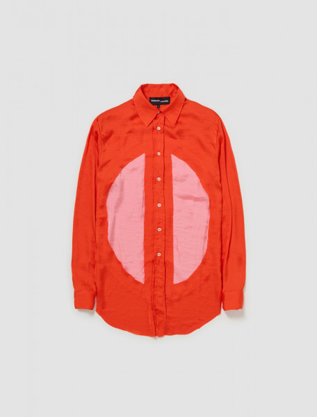 Edward Cuming - Classic Lung Window Shirt in Orange & Pink - SS24-S08C