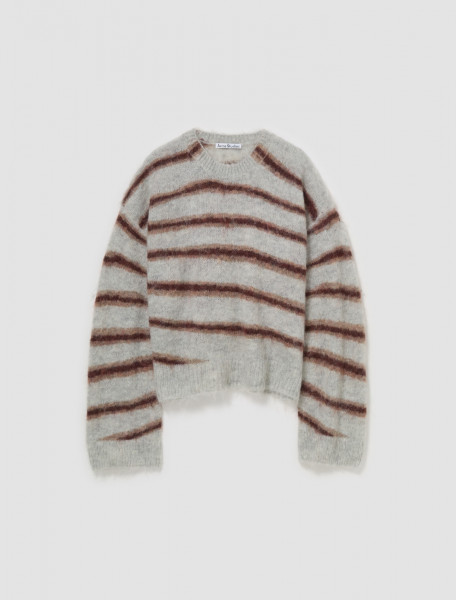 Acne Studios - Mohair Blend Sweater in Grey Melange - B60315-DLR10