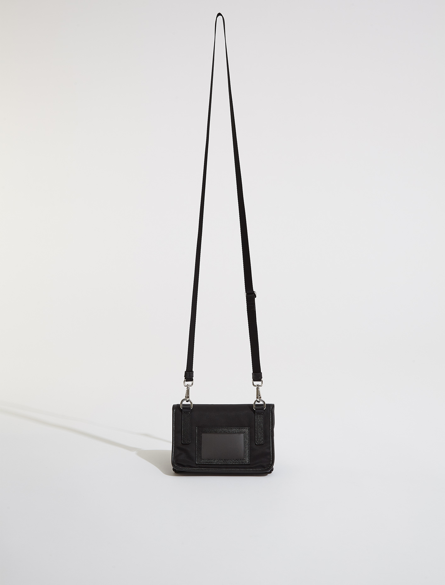 Prada Re-Nylon and Saffiano Leather Smartphone Case in Black | Voo