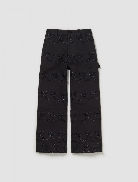 Simone Rocha - Workwear Chaps Trousers in Black - 4101_1062