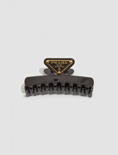 Prada - Metal Hair Clip in Black - 1IF103_K9D_F0002