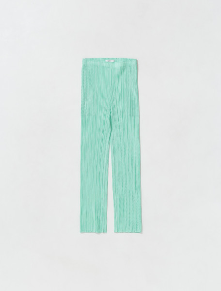 PLEATS PLEASE ISSEY MIYAKE   PLEATED TROUSERS IN MINT GREEN   PP26JF124 61