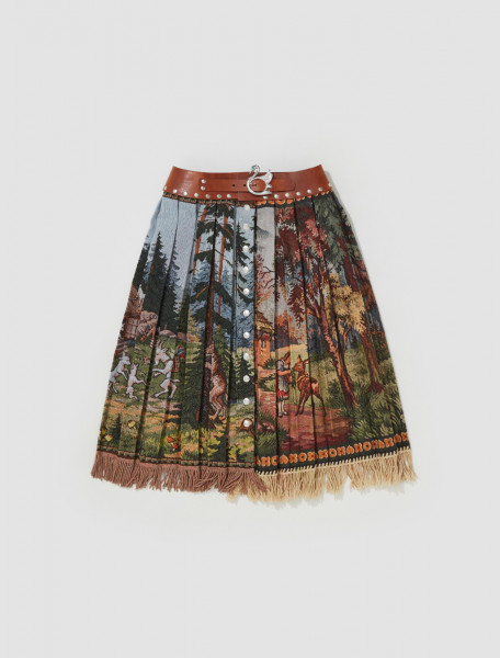 Chopova Lowena - Stag Tapestry Skirt in Multicolour - 3146