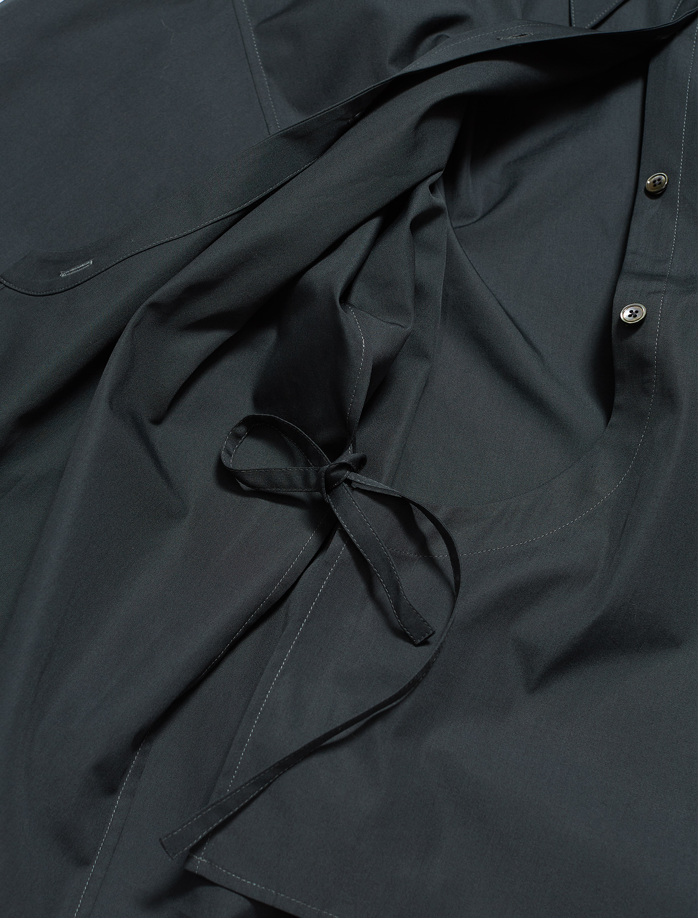 Lemaire Twisted Shirt in Midnight Turquoise | Voo Store Berlin