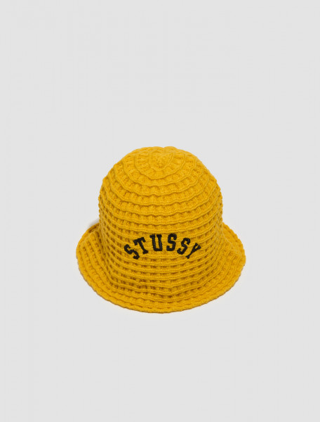Stüssy - Waffle Knit Bucket Hat in Sunflower - 1321201