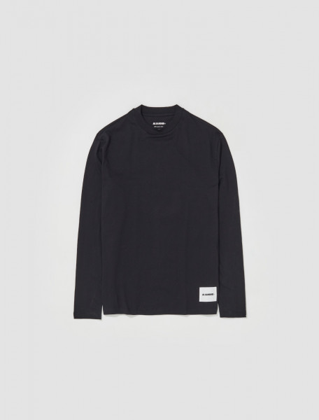 Jil Sander - Men's Long Sleeved T-Shirt 3 Pack in Black - J47GC0002_J45048_001
