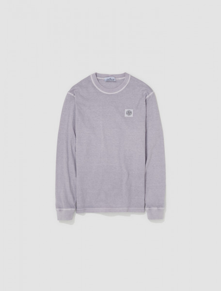 Stone Island - Long Sleeve T-Shirt in Lavender - 7915218-V0147