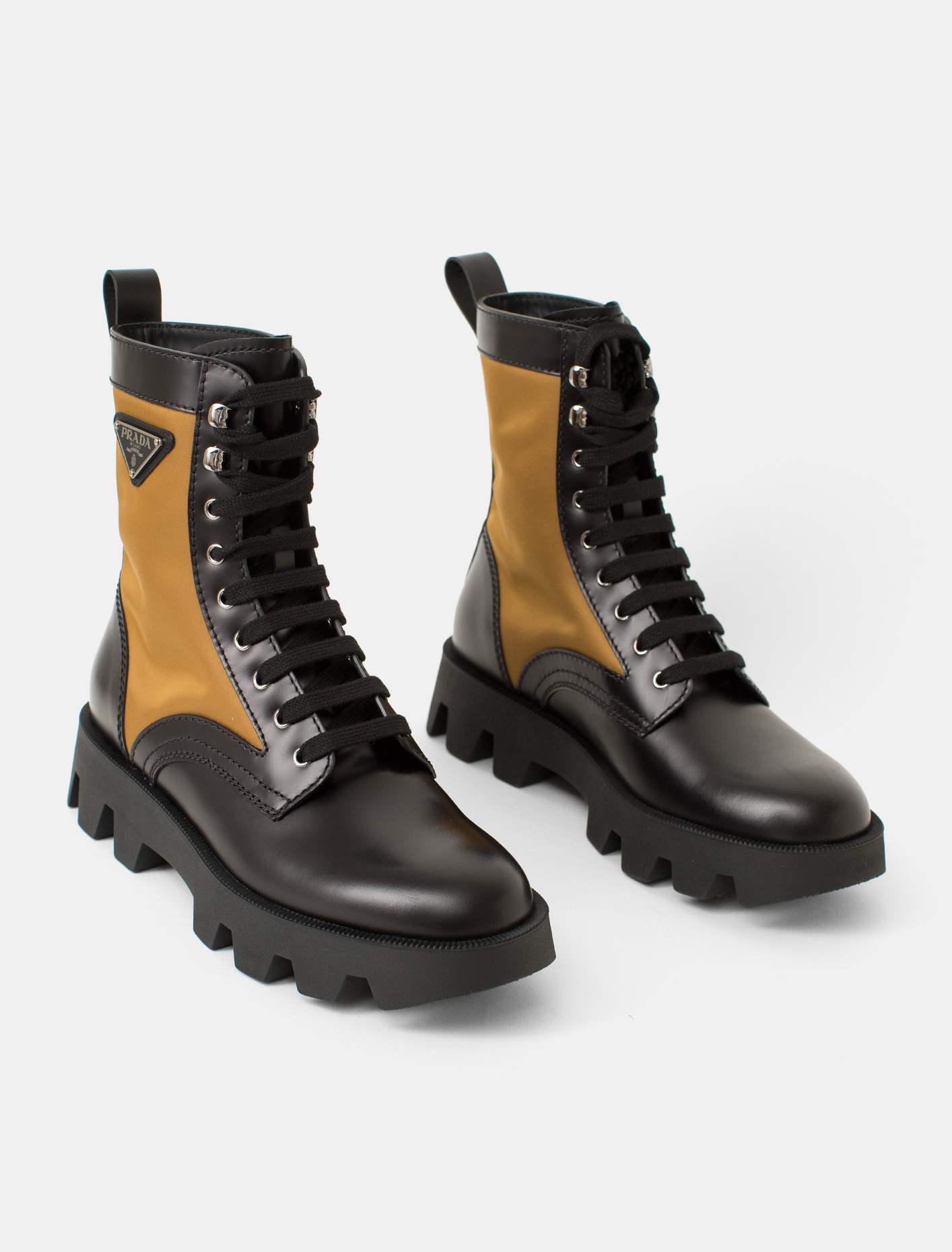 Prada Brushed Leather and Nylon Boot | Voo Store Berlin | Worldwide ...