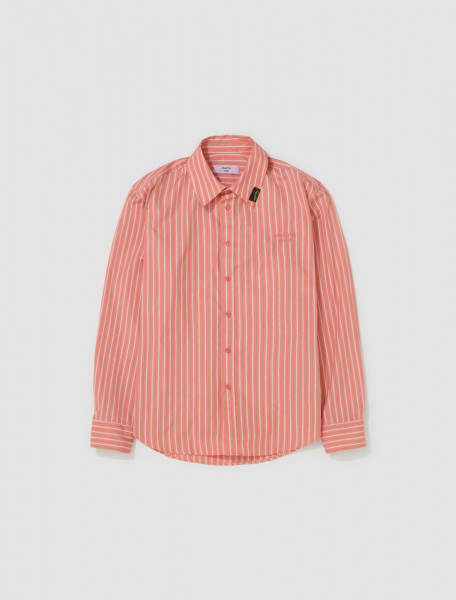 Martine Rose - Classic Shirt in Pink & Green Stripe - MRSS24401B