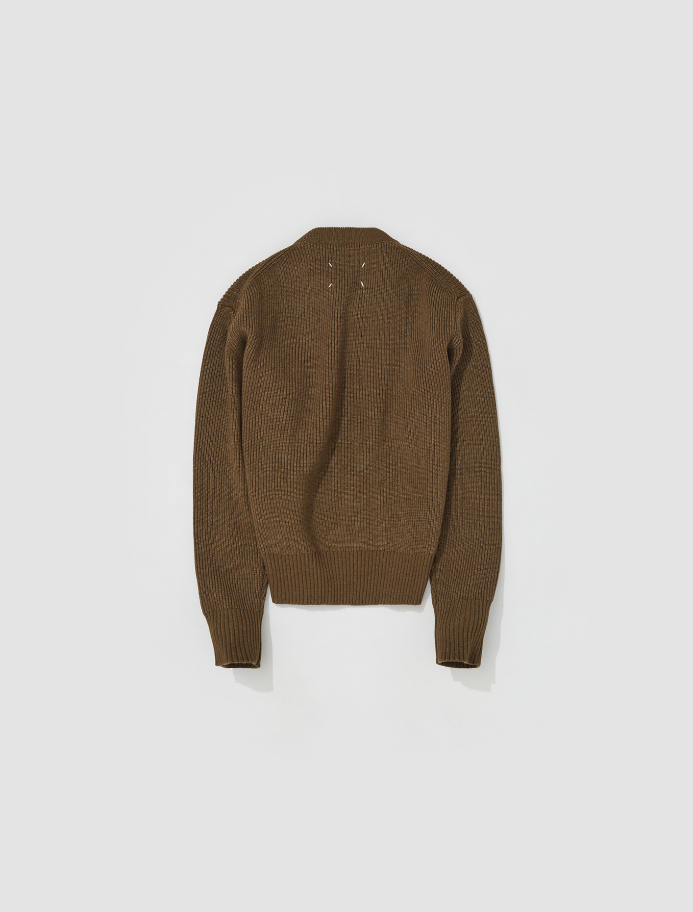 Maison Margiela Cable Knit Sweater in Olive