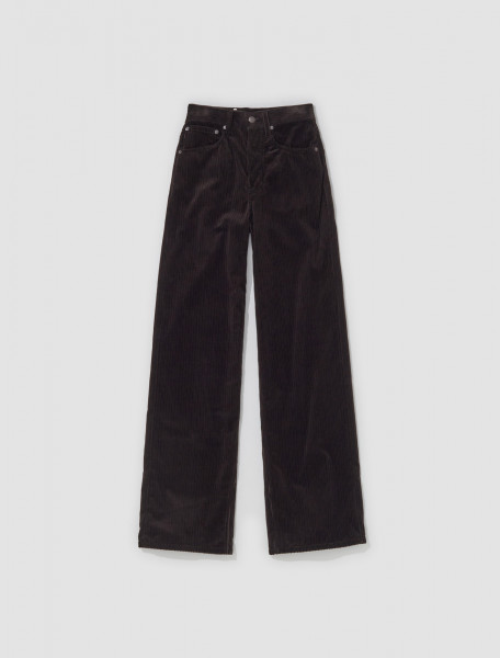 Dries Van Noten - Cropped Casual Trousers in Dark Brown - 232-010928-7291-704