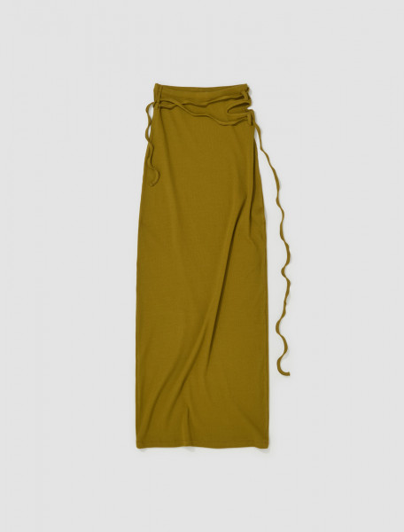 Ottolinger - Rib Skirt in Military Green - 408002