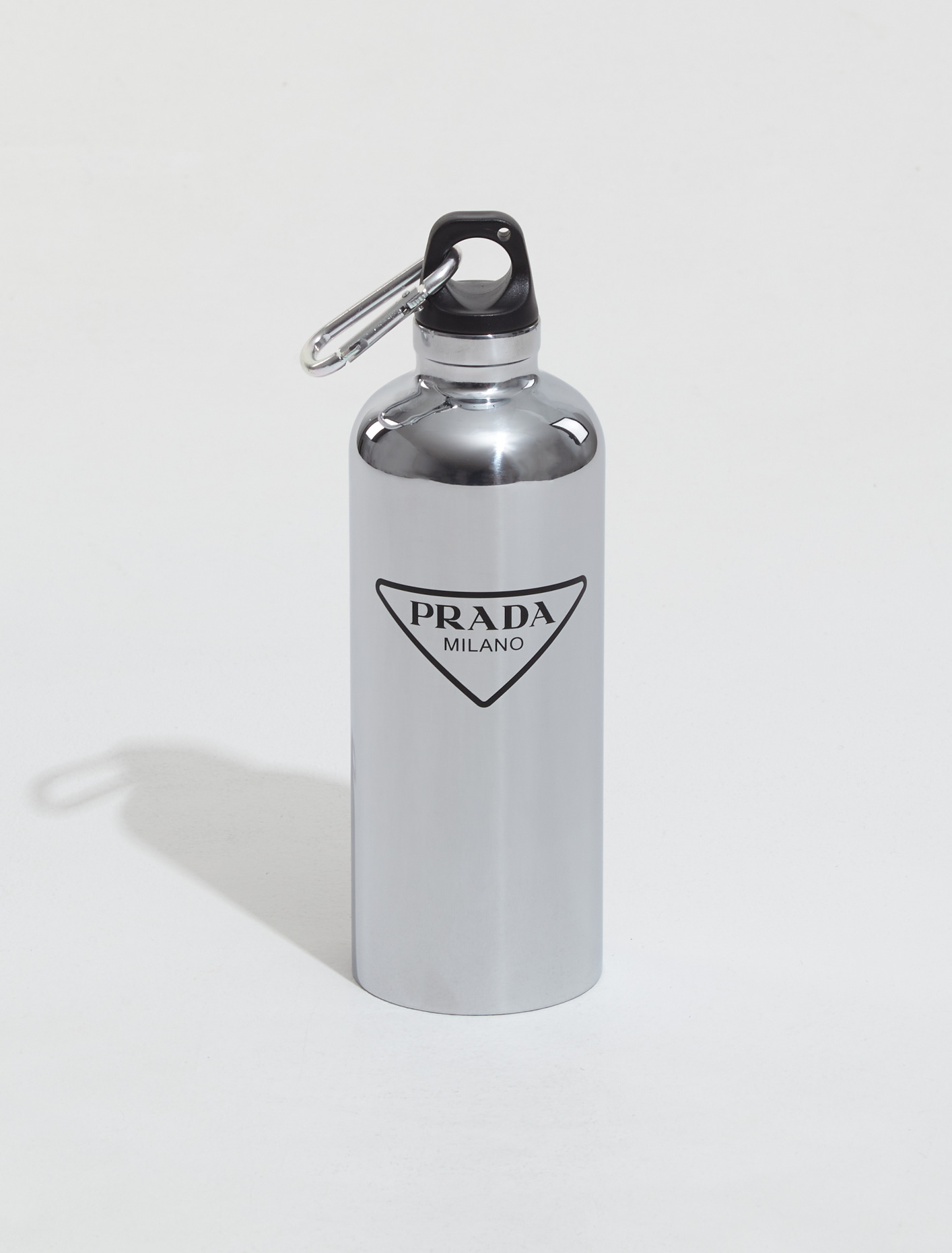 Prada Stainless Steel Water Bottle in Silver | Voo Store Berlin | Worldwide  Shipping