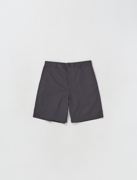ACNE STUDIOS   CANVAS SHORTS IN ANTHRACITE GREY   BE0081 AA2 FN MN SHOR000091