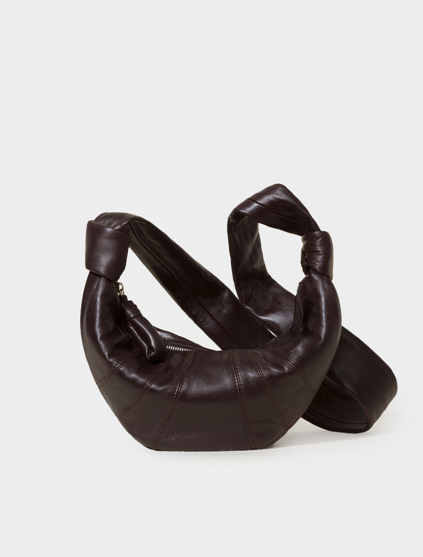 Lemaire Small Croissant Bag in Dark Chocolate | Voo Store Berlin