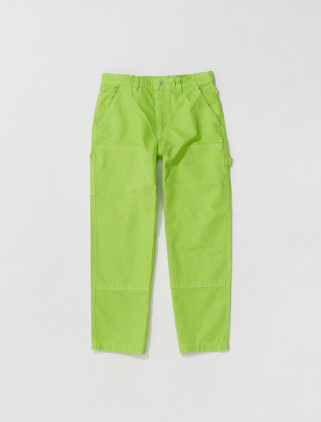 STÜSSY   DYED CANVAS WORK TROUSERS IN NEON   116558 0220