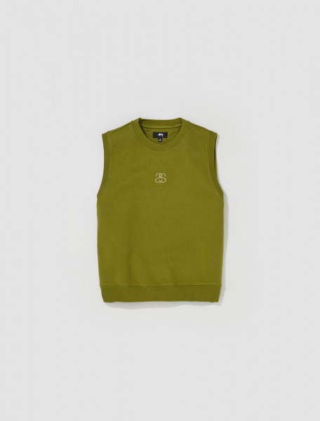 Stüssy - Link Fleece Vest in Green - 118518