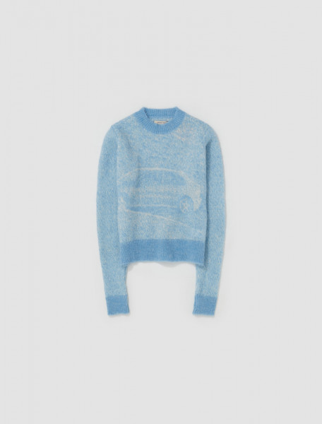 PALOMA WOOL   COTXE KNITTED SWEATER IN SOFT BLUE   PJ4502119XS