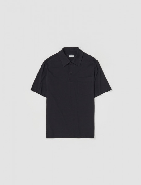 Helder Regular Fit Polo T-Shirt in Black