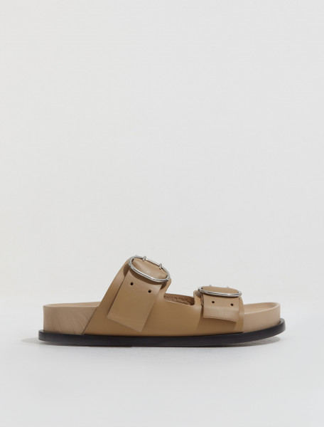Jil Sander - Leather Buckle Sandal in Khaki - J15WP0090_P4833_251