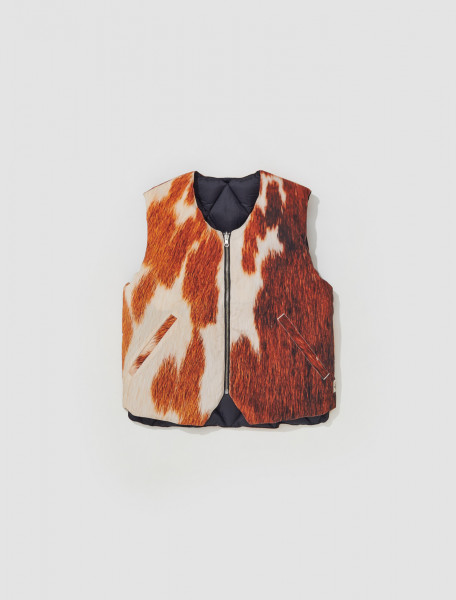 Stüssy - Reversible Quilted Vest in Cowhide - 115695