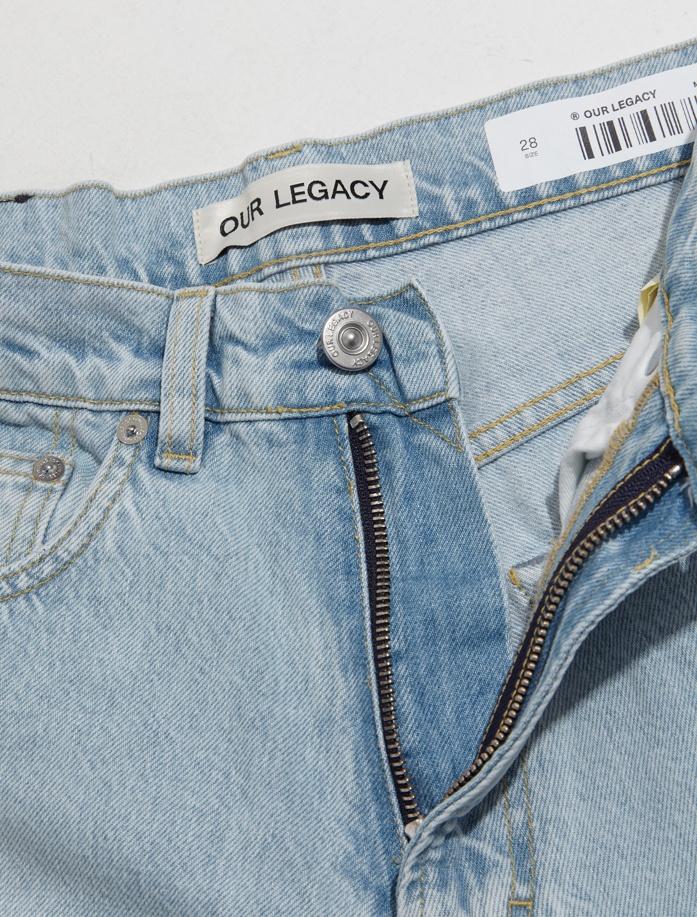 Our Legacy Extended Third Cut Jeans in Superlight Wash | Voo Store ...