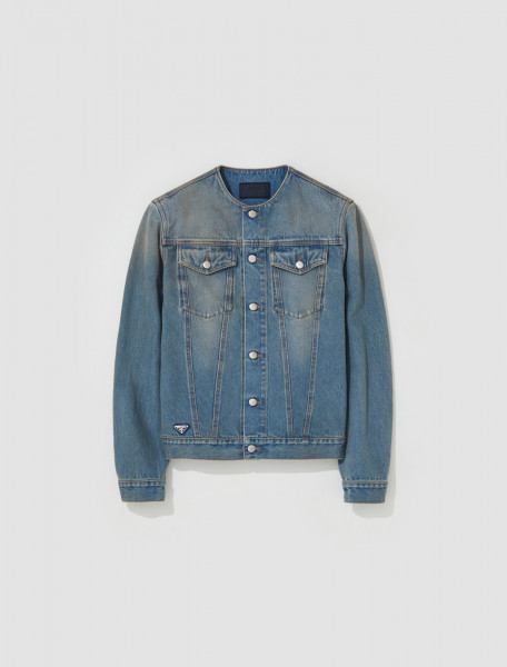 Prada - Denim Blouson Jacket in Blue - GEB229_12K1_F0V3N