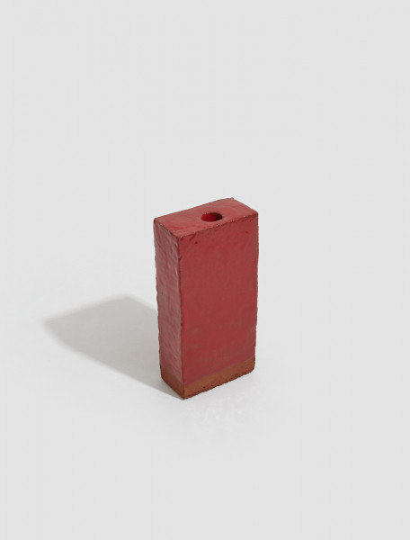 NIKO JUNE - A Single Brick Candle Holder in Red - BRICKCANDLE_Red